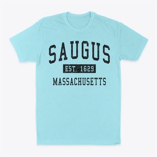 Saugus Massachusetts Classic Established Classic Dad T-Shirt
