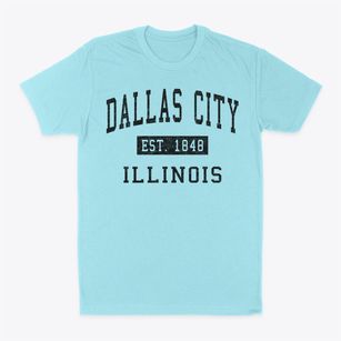 Dallas City Illinois Classic Established Classic Dad T-Shirt