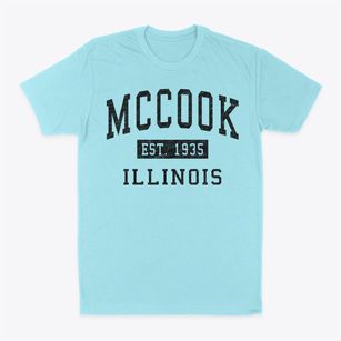 Mccook Illinois Classic Established Classic Dad T-Shirt
