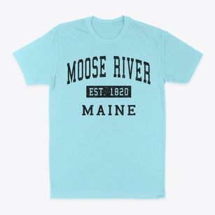Moose River Maine Classic Established Classic Dad T-Shirt
