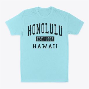 Honolulu Hawaii Classic Established Classic Dad T-Shirt