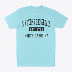 Six Forks Crossroads North Carolina Classic Established Classic Dad T-Shirt