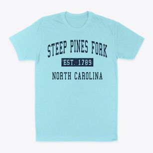 Steep Pines Fork North Carolina Classic Established Classic Dad T-Shirt