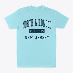 North Wildwood New Jersey Classic Established Classic Dad T-Shirt