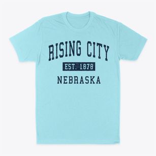 Rising City Nebraska Classic Established Classic Dad T-Shirt