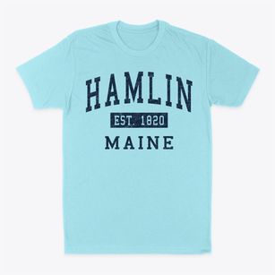 Hamlin Maine Classic Established Classic Dad T-Shirt