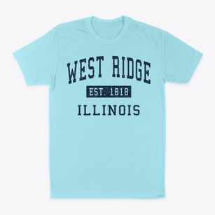 West Ridge Illinois Classic Established Classic Dad T-Shirt