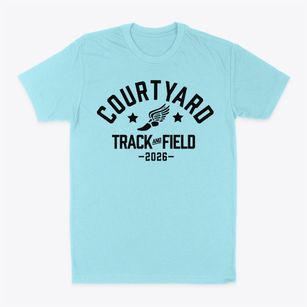Courtyard Private School Track and Field Classic Dad T-Shirt