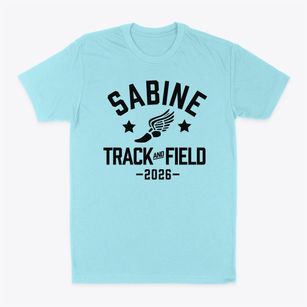 Sabine Middle School Track and Field Classic Dad T-Shirt