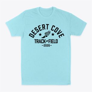 Desert Cove Elementary School Track and Field Classic Dad T-Shirt