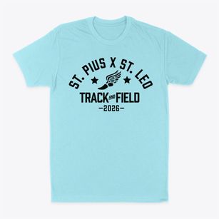 Saint Pius X Saint Leo School Track and Field Classic Dad T-Shirt