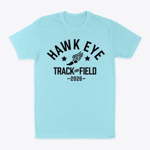 Hawk Eye Elementary School Track and Field Classic Dad T-Shirt