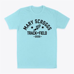 Mary Scroggs Elementary School Track and Field Classic Dad T-Shirt