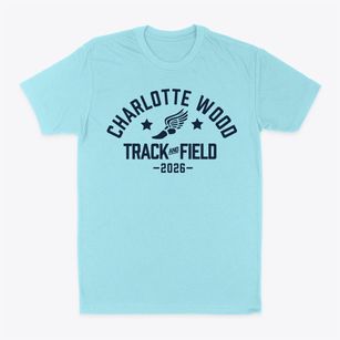 Charlotte Wood Middle School Track and Field Classic Dad T-Shirt