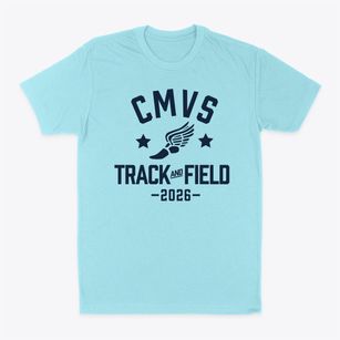 Charlotte Mecklenburg Virtual School Track and Field Classic Dad T-Shirt