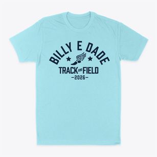 Billy E Dade Elementary School Track and Field Classic Dad T-Shirt
