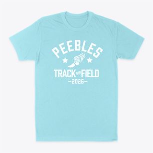 Peebles High School Track and Field Classic Dad T-Shirt