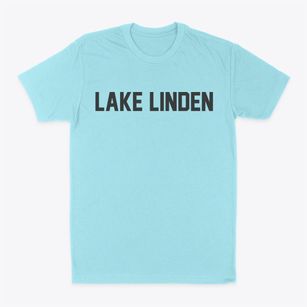 Lake Linden Michigan Classic Block Classic Dad T-Shirt