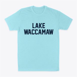 Lake Waccamaw North Carolina Classic Block Classic Dad T-Shirt