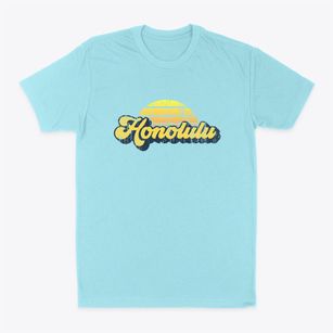 Honolulu Hawaii Sublime Sunset Classic Dad T-Shirt