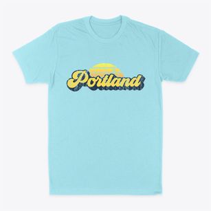 Portland Maine Sublime Sunset Classic Dad T-Shirt
