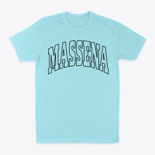 Massena Iowa Trendy Block Classic Dad T-Shirt