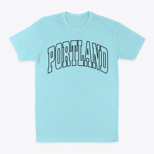 Portland Iowa Trendy Block Classic Dad T-Shirt