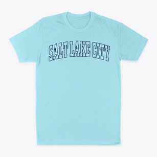 Salt Lake City Utah Trendy Block Classic Dad T-Shirt