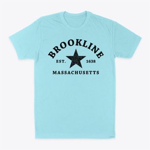Brookline Massachusetts Star Classic Dad T-Shirt