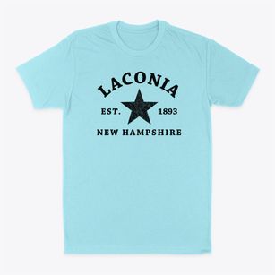 Laconia New Hampshire Star Classic Dad T-Shirt