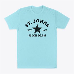 St. Johns Michigan Star Classic Dad T-Shirt