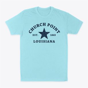 Church Point Louisiana Star Classic Dad T-Shirt