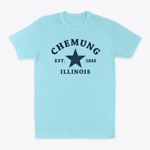 Chemung Illinois Star Classic Dad T-Shirt