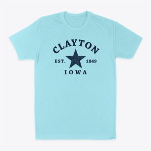 Clayton Iowa Star Classic Dad T-Shirt