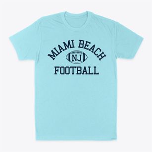 Miami Beach New Jersey Football Classic Dad T-Shirt