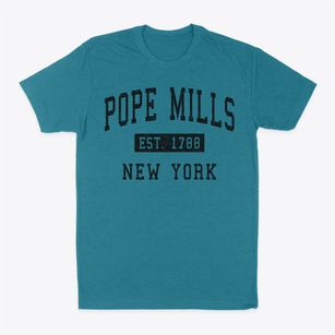 Pope Mills New York Classic Established Classic Dad T-Shirt