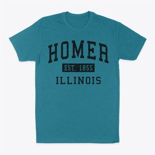Homer Illinois Classic Established Classic Dad T-Shirt
