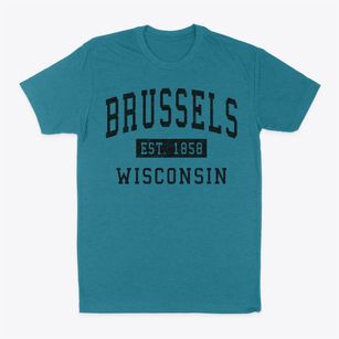 Brussels Wisconsin Classic Established Classic Dad T-Shirt