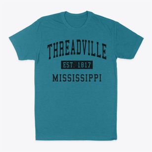 Threadville Mississippi Classic Established Classic Dad T-Shirt