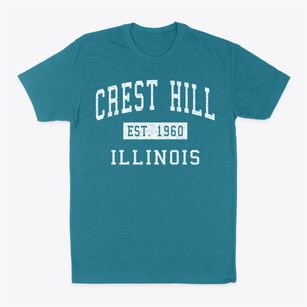 Crest Hill Illinois Classic Established Classic Dad T-Shirt