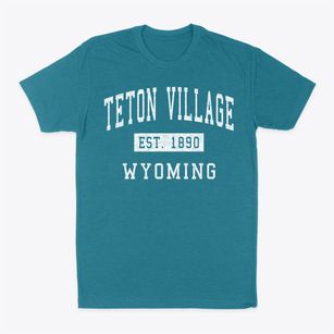 Teton Village Wyoming Classic Established Classic Dad T-Shirt