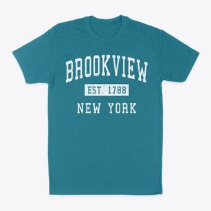 Brookview New York Classic Established Classic Dad T-Shirt