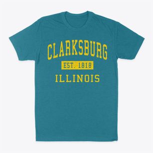 Clarksburg Illinois Classic Established Classic Dad T-Shirt
