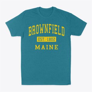 Brownfield Maine Classic Established Classic Dad T-Shirt