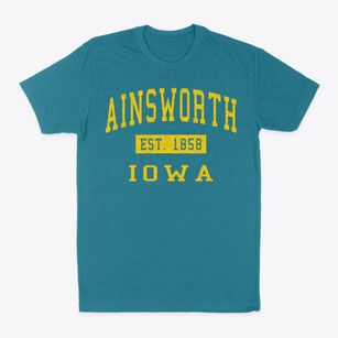 Ainsworth Iowa Classic Established Classic Dad T-Shirt