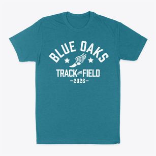 Blue Oaks School Track and Field Classic Dad T-Shirt