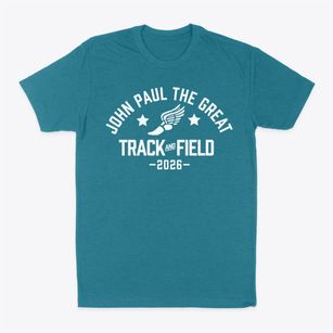 John Paul The Great Academy Track and Field Classic Dad T-Shirt