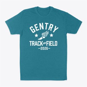 Gentry High School Track and Field Classic Dad T-Shirt