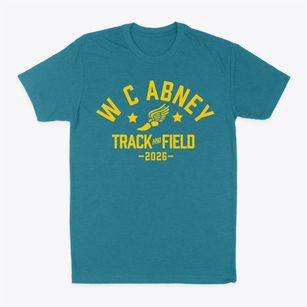 W C Abney Elementary School Track and Field Classic Dad T-Shirt