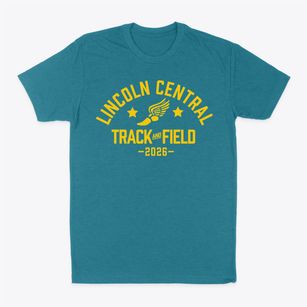 Lincoln Central Elementary School Track and Field Classic Dad T-Shirt